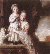 Sir Joshua Reynolds The Countess Spencer with her Daughter Georgiana oil painting picture wholesale